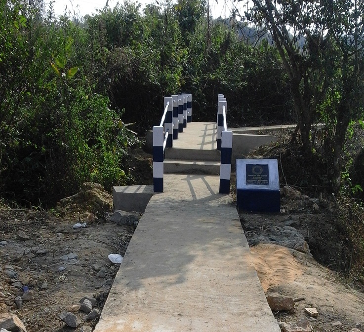 Footbridge over Umswiah at Ichamati 